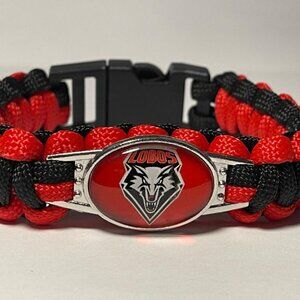 New Mexico Lobos NCAA Paracord Bracelet NEW